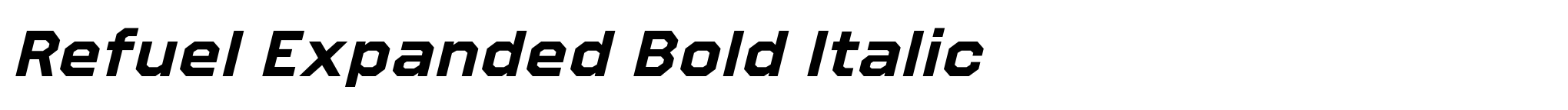 Refuel Expanded Bold Italic image
